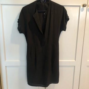 Madewell short sleeve silk dress
